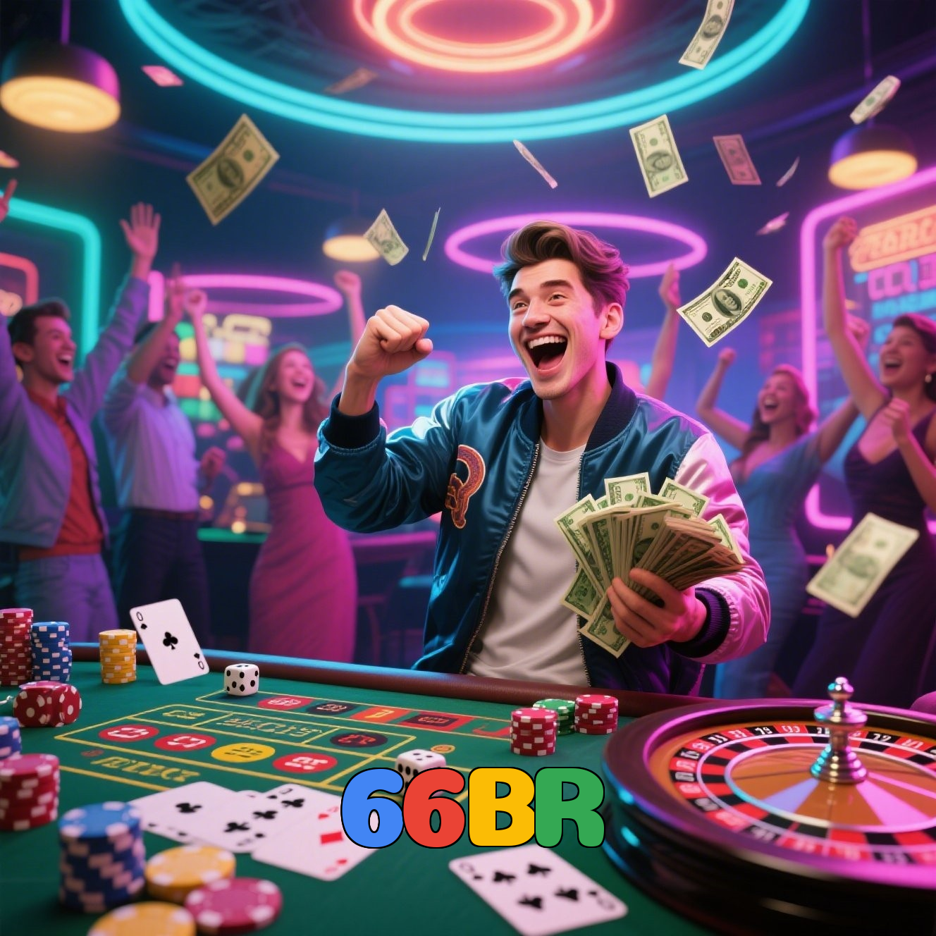 66BR:Aposte nas mesas de poker e mostre quem é o mestre das cartas!